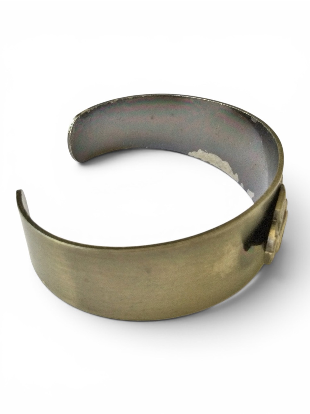 Vtg Darkened Silver‑Tone Classic Car Cuff Bracelet – Kids or XS Adult Wrist - Picture 6 of 10